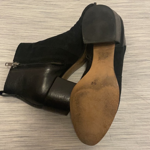 Madewell The Asher Boot in Suede & Leather, Black Sz 8.5 - Picture 9 of 12